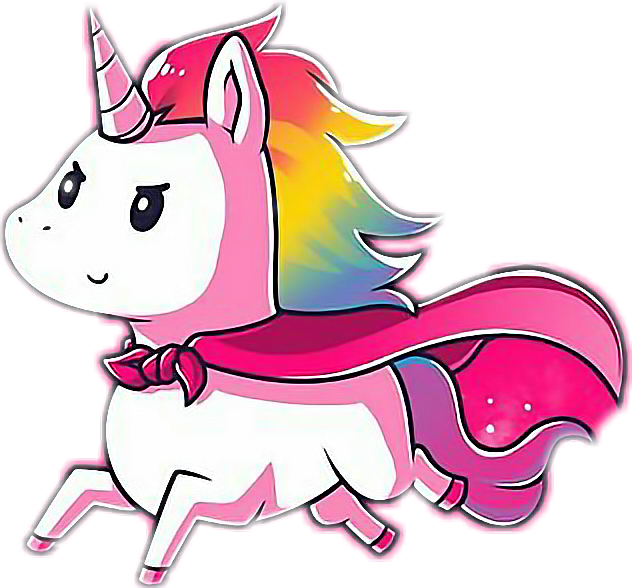 Ftestickers Unicorn Cute Lovely Super Magic Sparkles - Unicorn Cute (632x588)