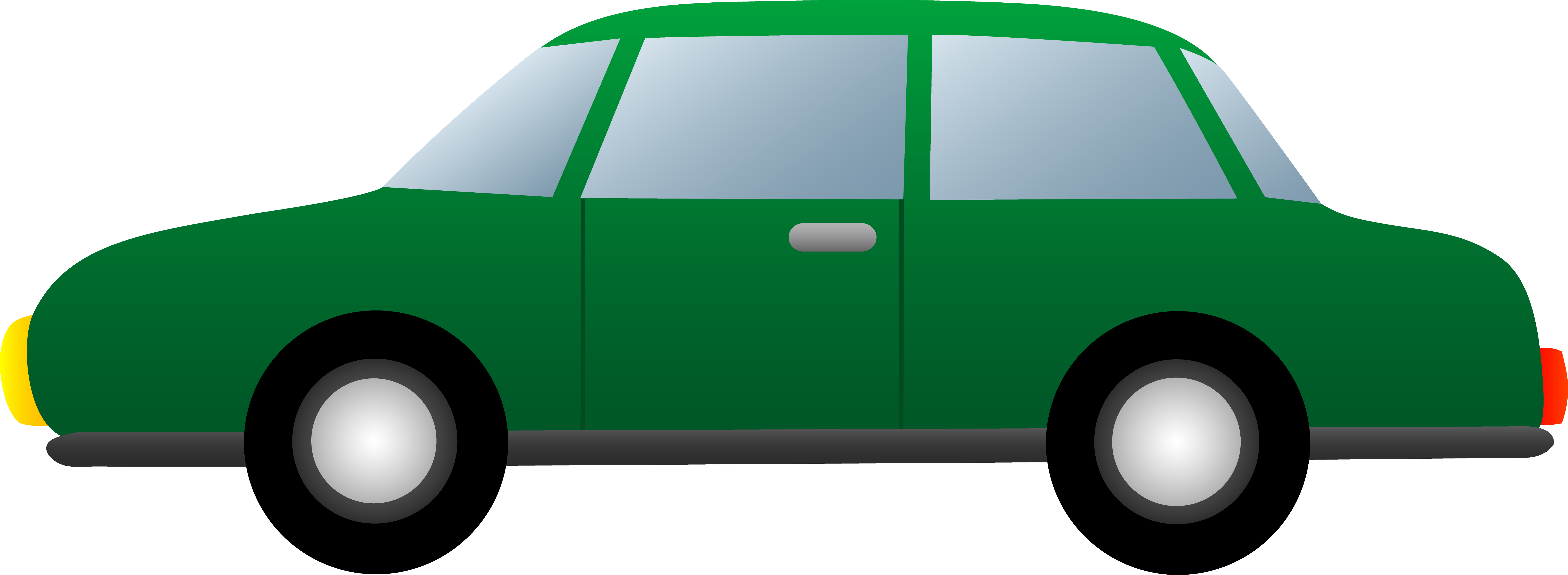 Green Car Clipart Cliparts And - Png Cartoon Car (7122x2615)
