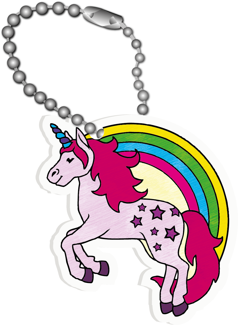 Original Shrinkles Magical Unicorn Keychain - Chain (942x1268)