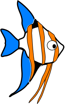 Angel Fish Clip Art Cliparts And Others Art Inspiration - Angel Fish Animated Gif (600x358)