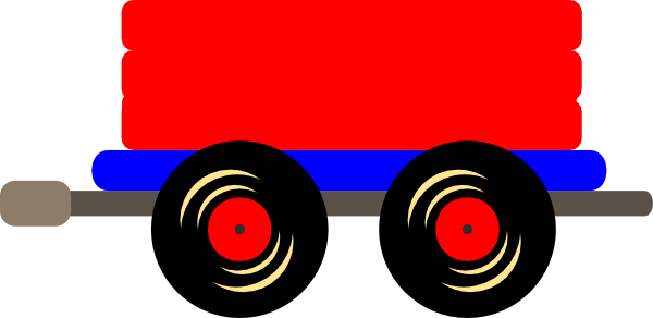 Caboose Loco Train Clip Art At Vector Clip Art - Train Cars Clip Art (600x292)