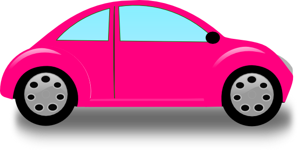 Pink Car Clipart - Pink Car Clip Art (600x301)