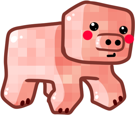 Chibi Pig By Ronindude On Deviantart - Minecraft Pig Chibi (730x600)