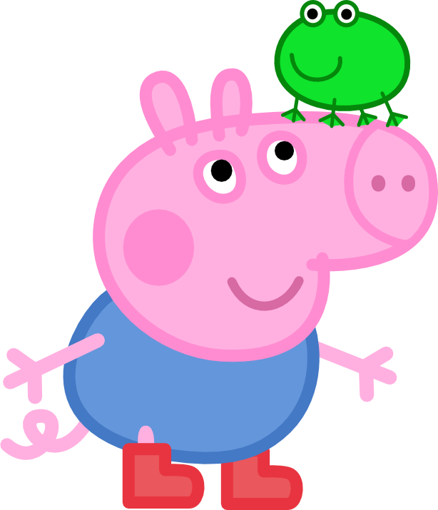 Princess Peppa Pig Clipart - George Peppa Pig Png (614x715)