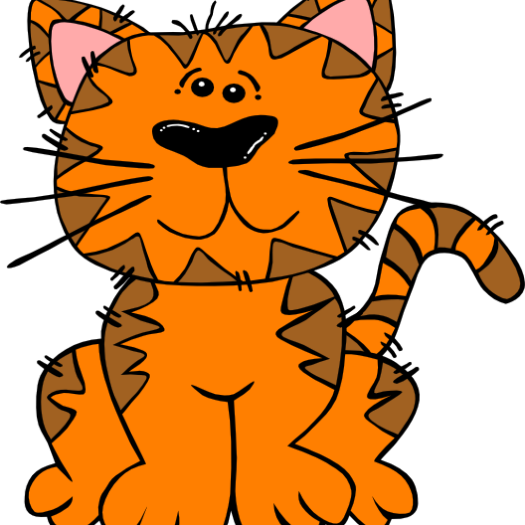 Free Cat Clipart Orange Tab Cat Clip Art At Clker Vector - Gambar Animasi Hewan Kucing (1024x1024)