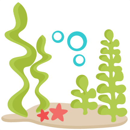 Underwater Scene Svg Scrapbook Cut File Cute Clipart - Cute Underwater Clipart (432x432)