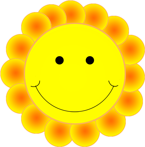 Smiley Face Clipart - Smiley Face Flower Clipart (632x639)