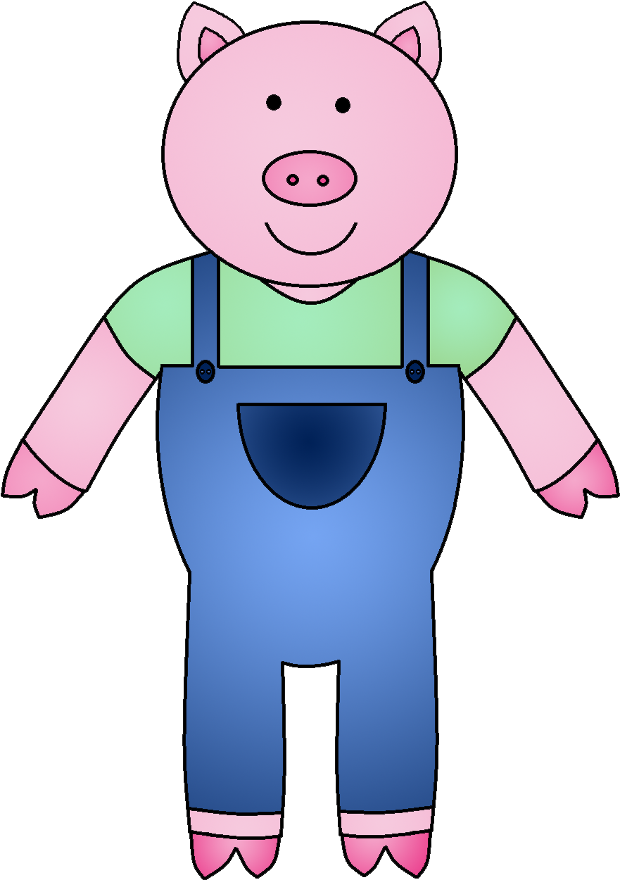 The Three Little Pigs Clipart - Three Little Pigs Pig (902x1279)