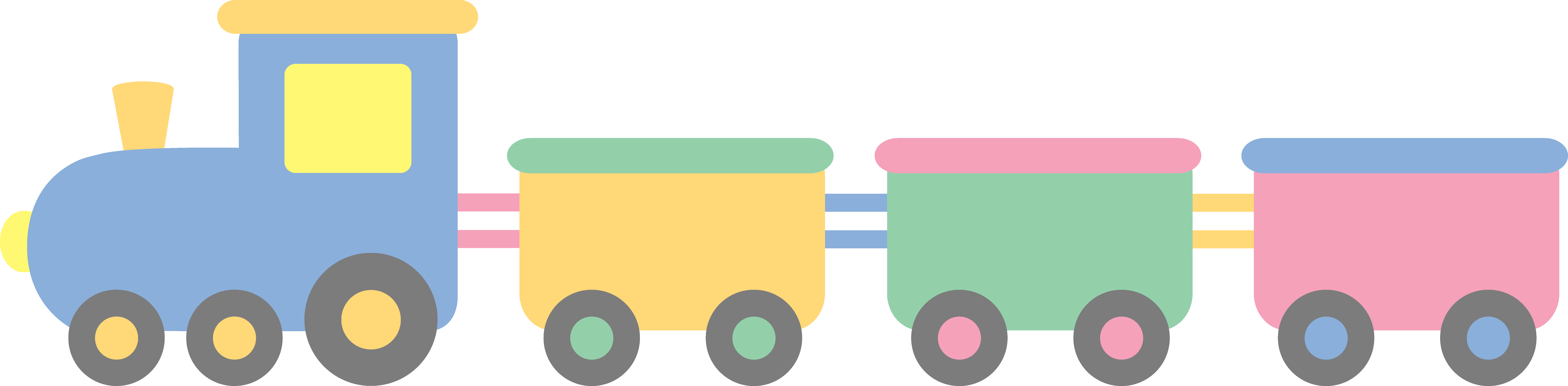 Train Baby Boy Clipart - Train Clipart (9723x2395)