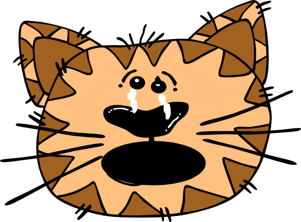 Cat Clip Art At Clker - Clip Art Sad Cat (640x480)