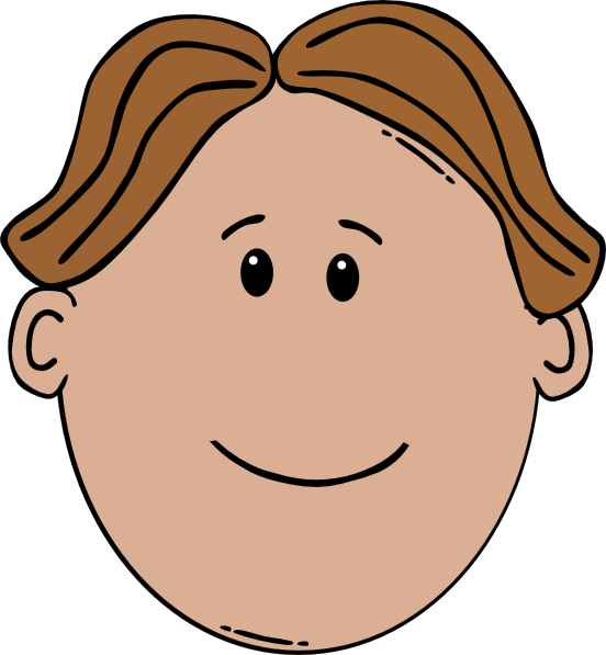 Boy Face Clip Art At Clker - Cartoon Boy Face Clip Art (552x597)