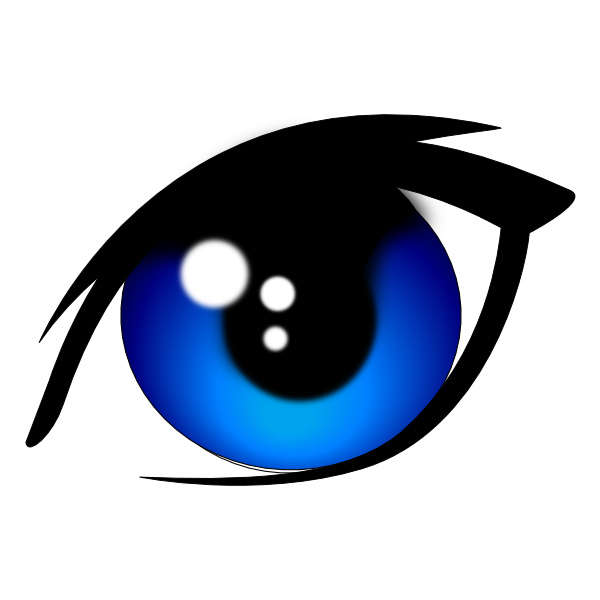 Stupendous Eye Clipart Blue Vector Clip Art At Clker - Horse Eye Clip Art (600x600)