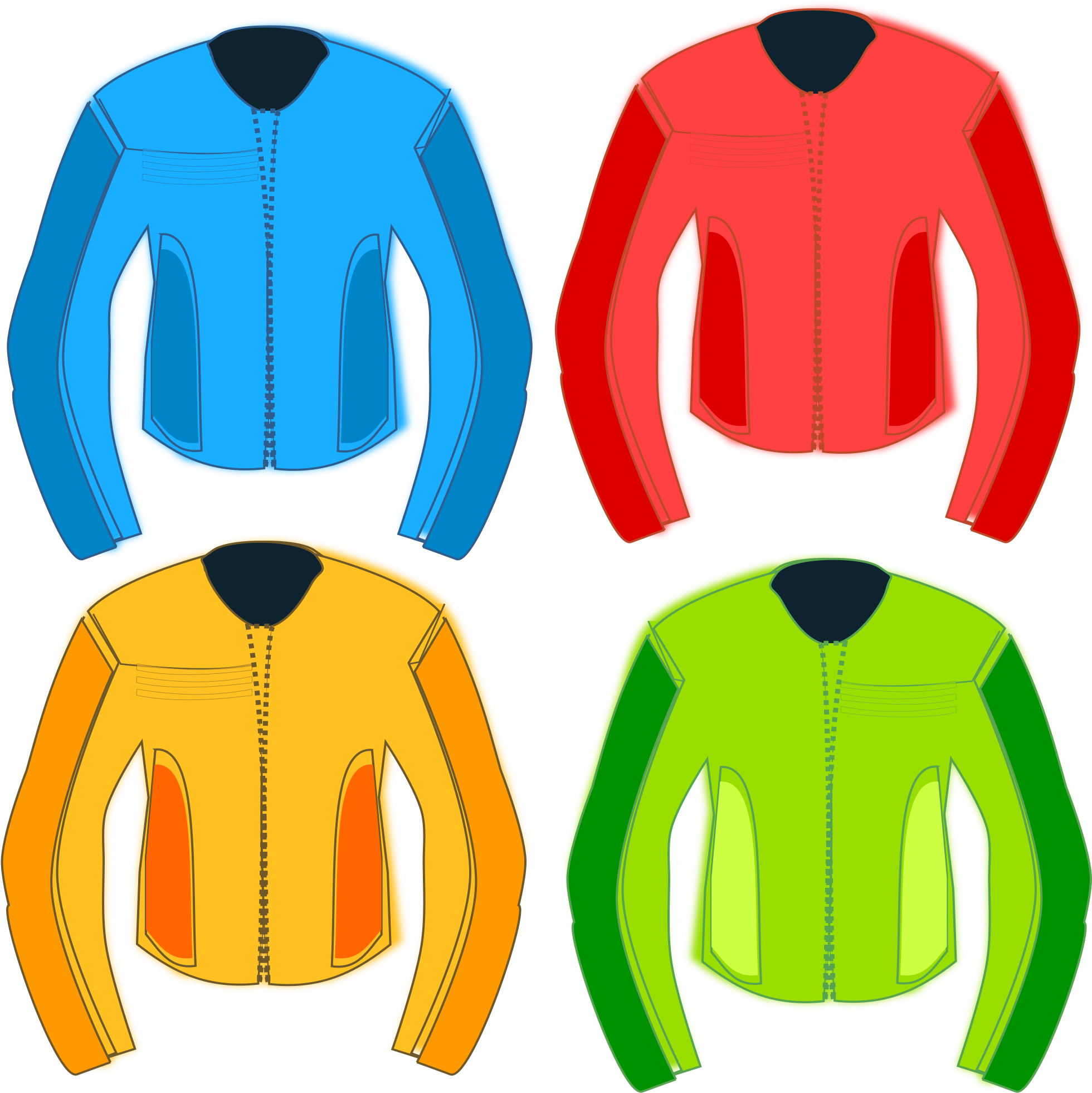 Race Car Clip Art - Clipart Set Of Four (2400x2400)