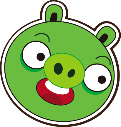 Angry - Green Pig From Angry Birds (411x432)