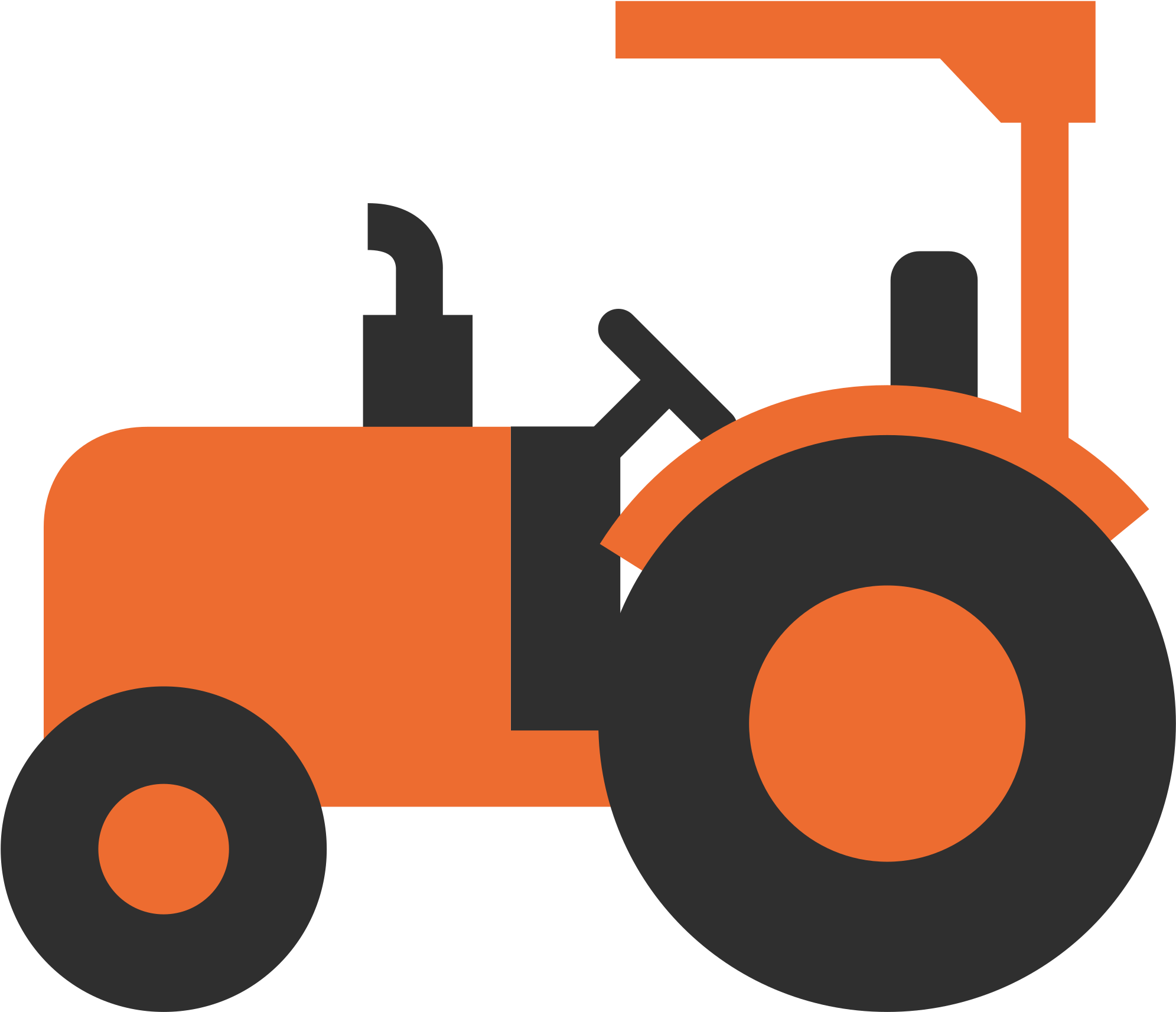Stars Clipart Images And Hd Wallpapers - Orange Tractor Clip Art (2000x2000)