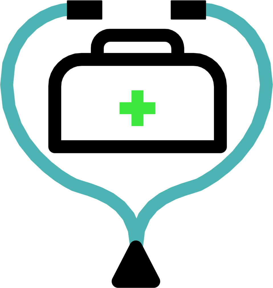 Stethoscope Clipart Border Stethoscope Clipart Stethoscope - Doctor Bag Clipart (958x1010)