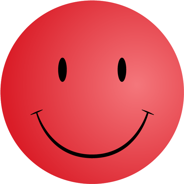 Red Smiley Clipart - Smiley Face Red (766x766)