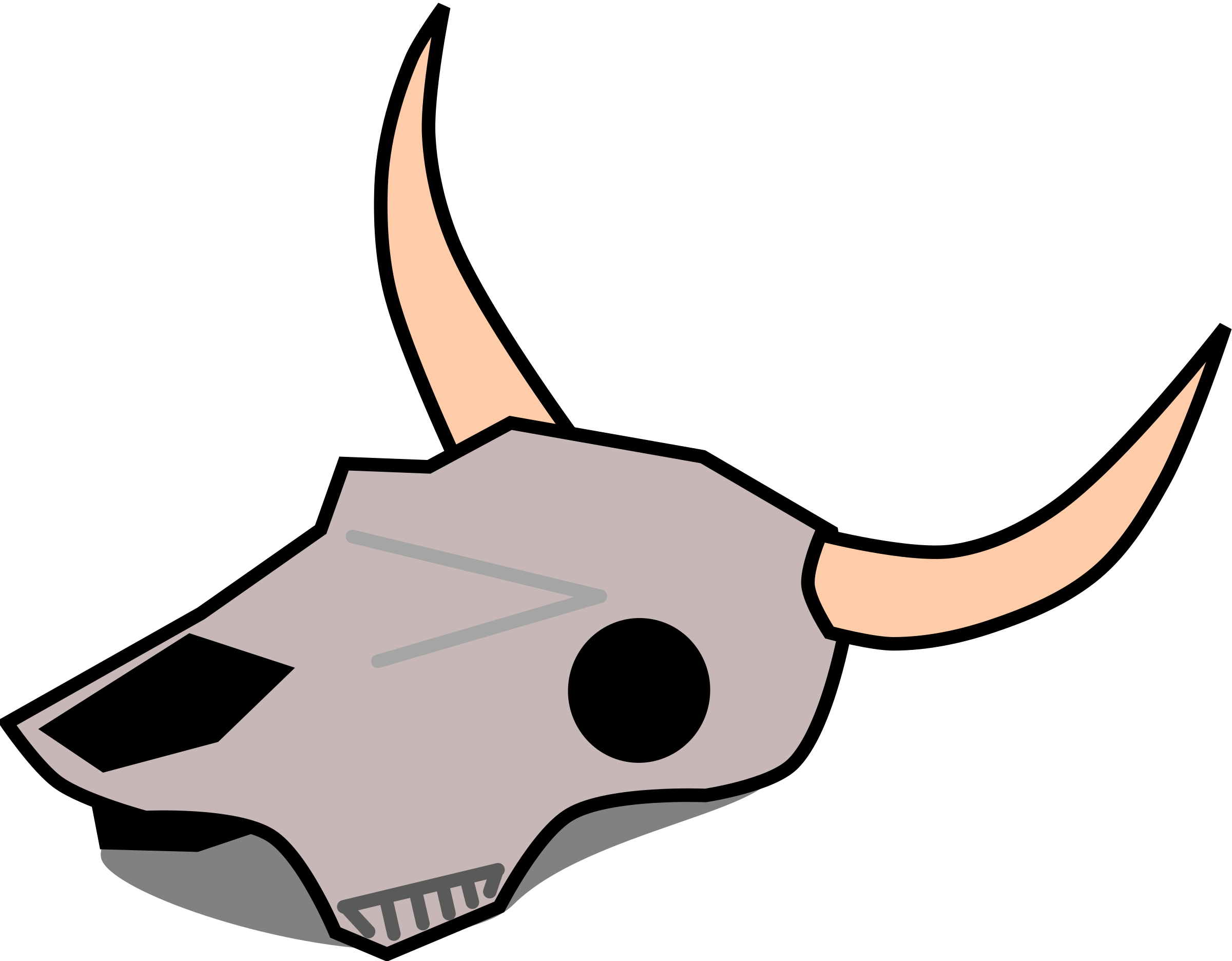 Cow Skull Clip Art - Cow Skull Clipart (2400x1872)