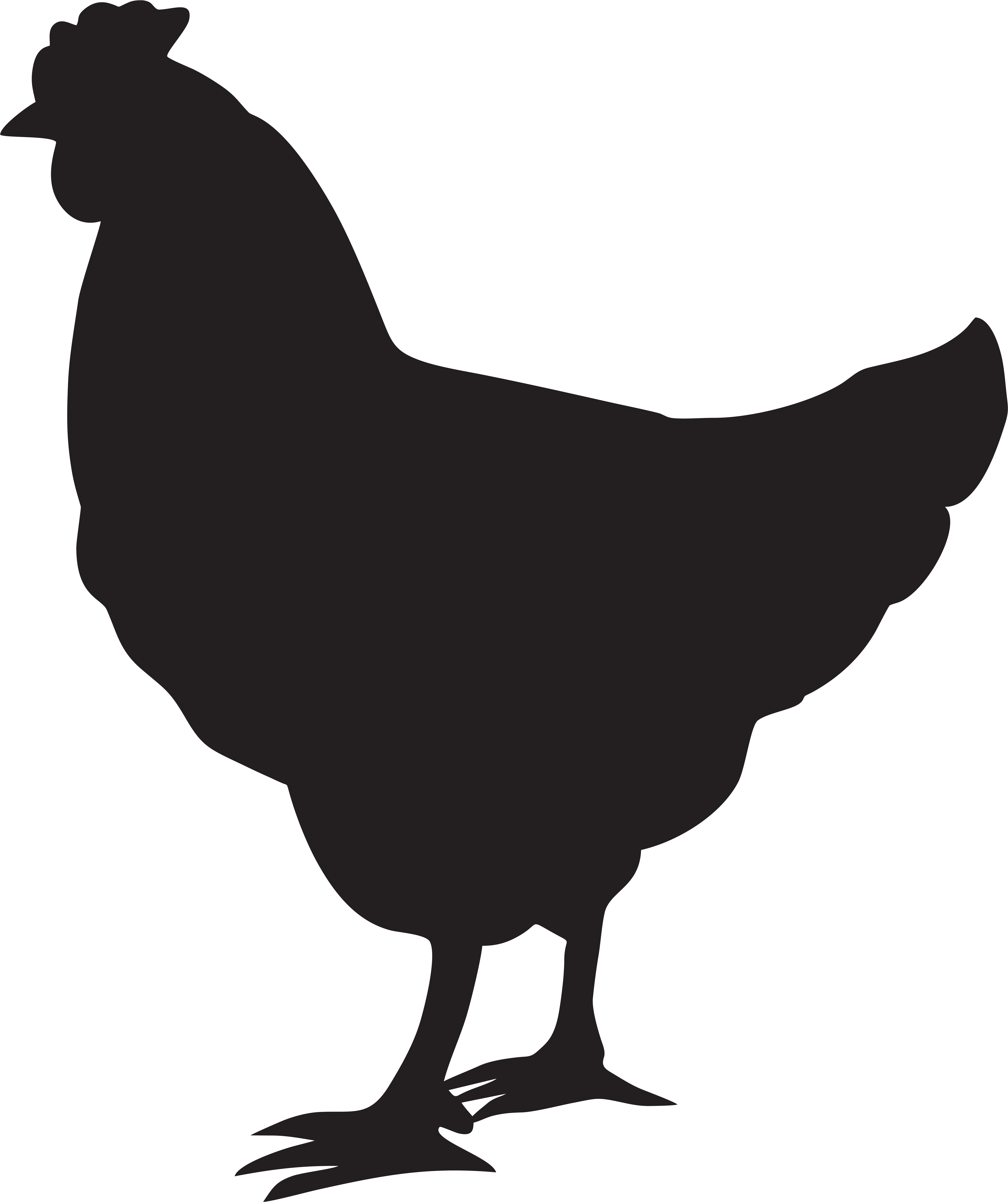 Hen Silhouette Png Clip Art Imageu200b Gallery Yopriceville - Hen Silhouette Png Clip Art Imageu200b Gallery Yopriceville (6709x8000)