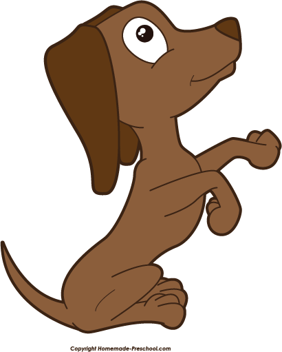 Puppy Top Dog Clip Art Free Clipart Image - Dog Begging Clipart Transparent (410x511)