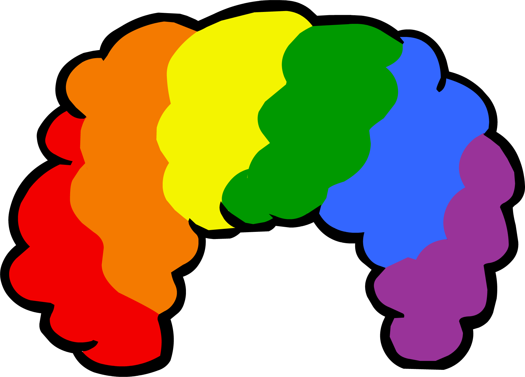 Clownwig - Wig Photo Booth Props (1759x1265)