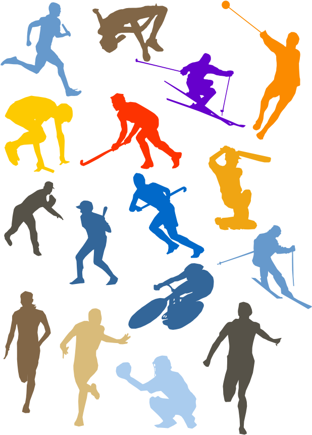 Sports Clip Art - Sport Disciplines (637x900)
