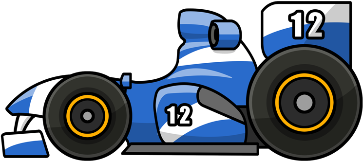 Race Car Free To Use Clip Art - Cartoon Racecar Transparent (800x441)