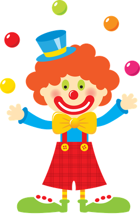 Circus Clown Clipart - Circus Clown Clipart (286x439)