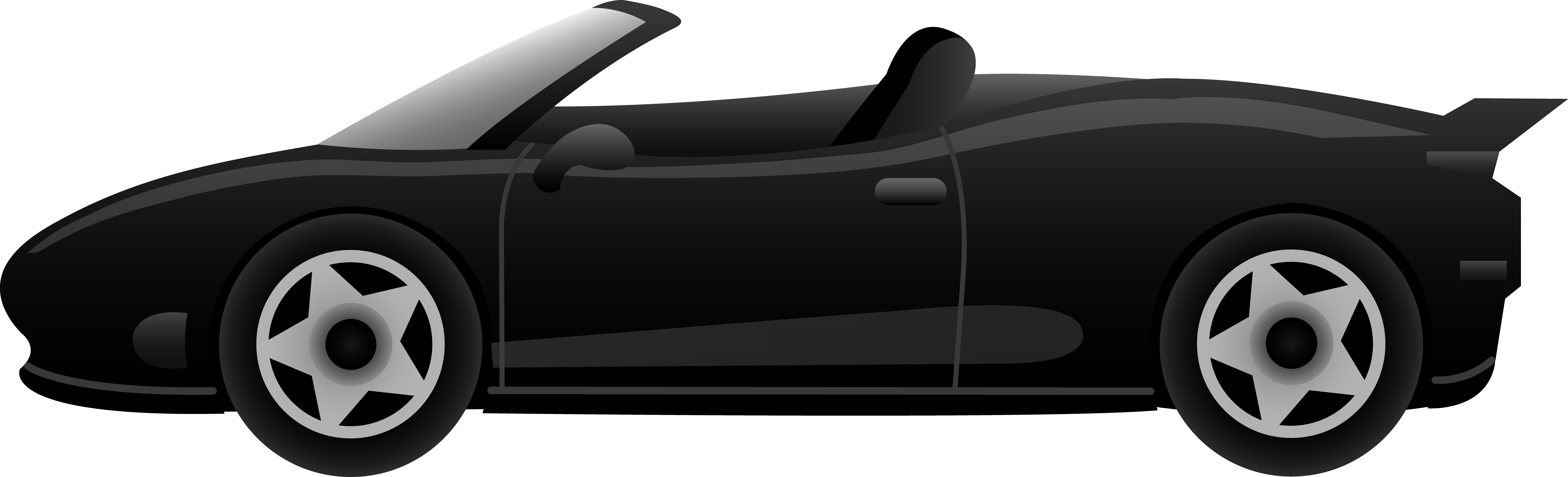Vehicle Clipart Transparent Car - Cartoon Car Side View (7863x2391)