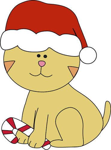 Graphics For Cat And Dog Christmas Graphics - Clip Art (370x500)
