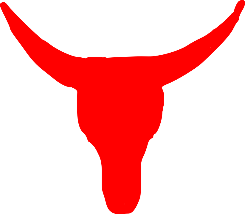 Longhorn Cattle Clipart Bull Horn - Red Bull Clipart (822x720)