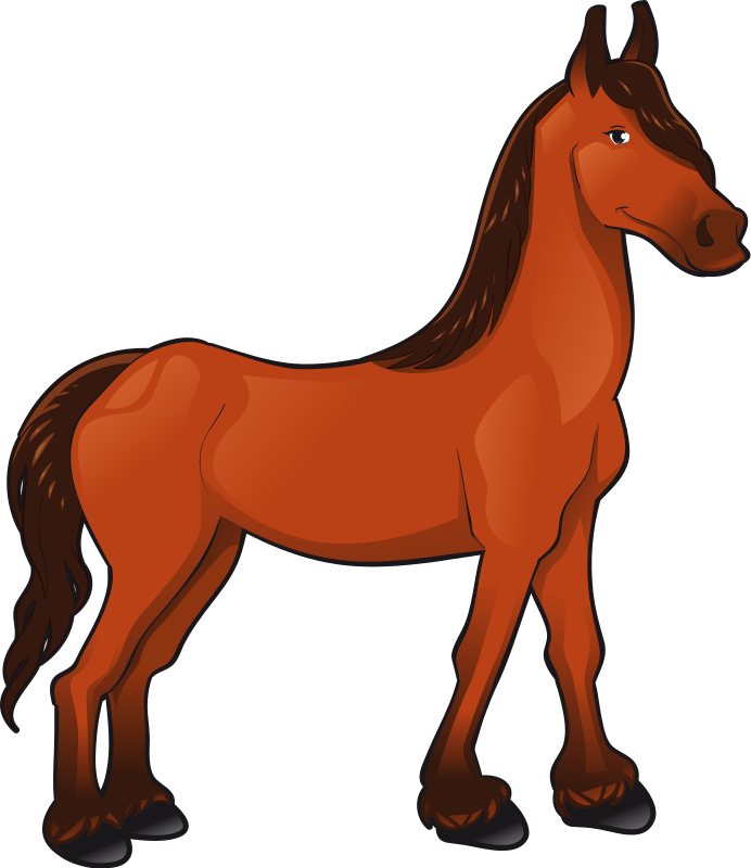 Horse Free To Use Cliparts - Imagenes De Caballos Animados (692x800)