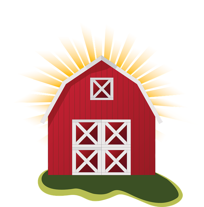 Farm Barn Clip Art Clipart Clipartcow - Red Barn Clip Art (709x720)