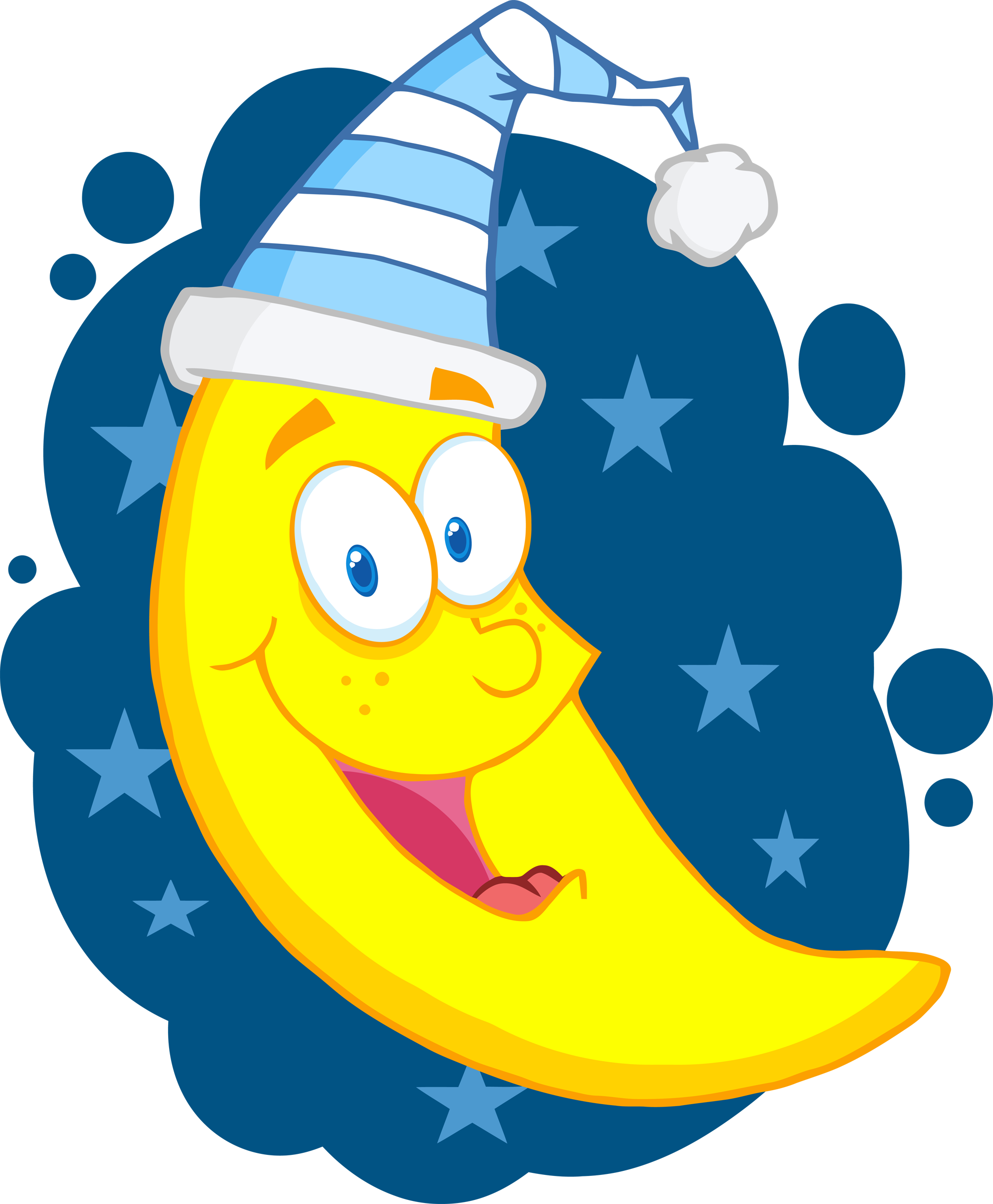 Moon Clip Art - Happy Moon (1979x2400)