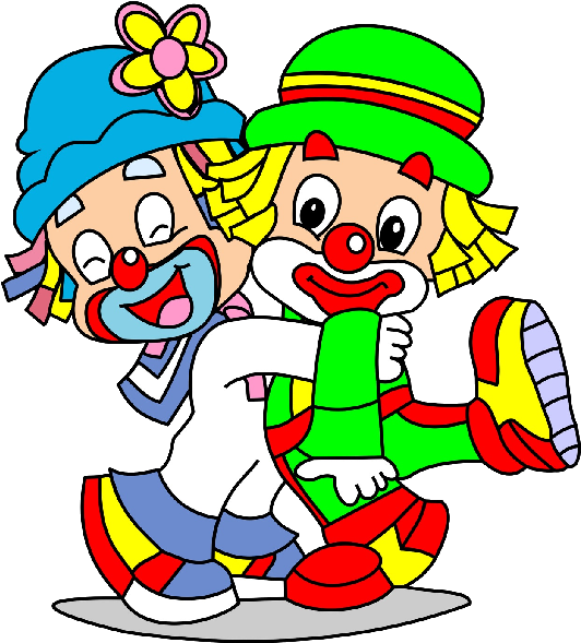 Creepy Circus Clown Clip Art Cliparts - Cartoon Clowns (600x600)