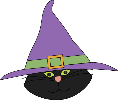 Cat In The Hat Clip Art Free - Cat With A Hat Clipart (497x422)