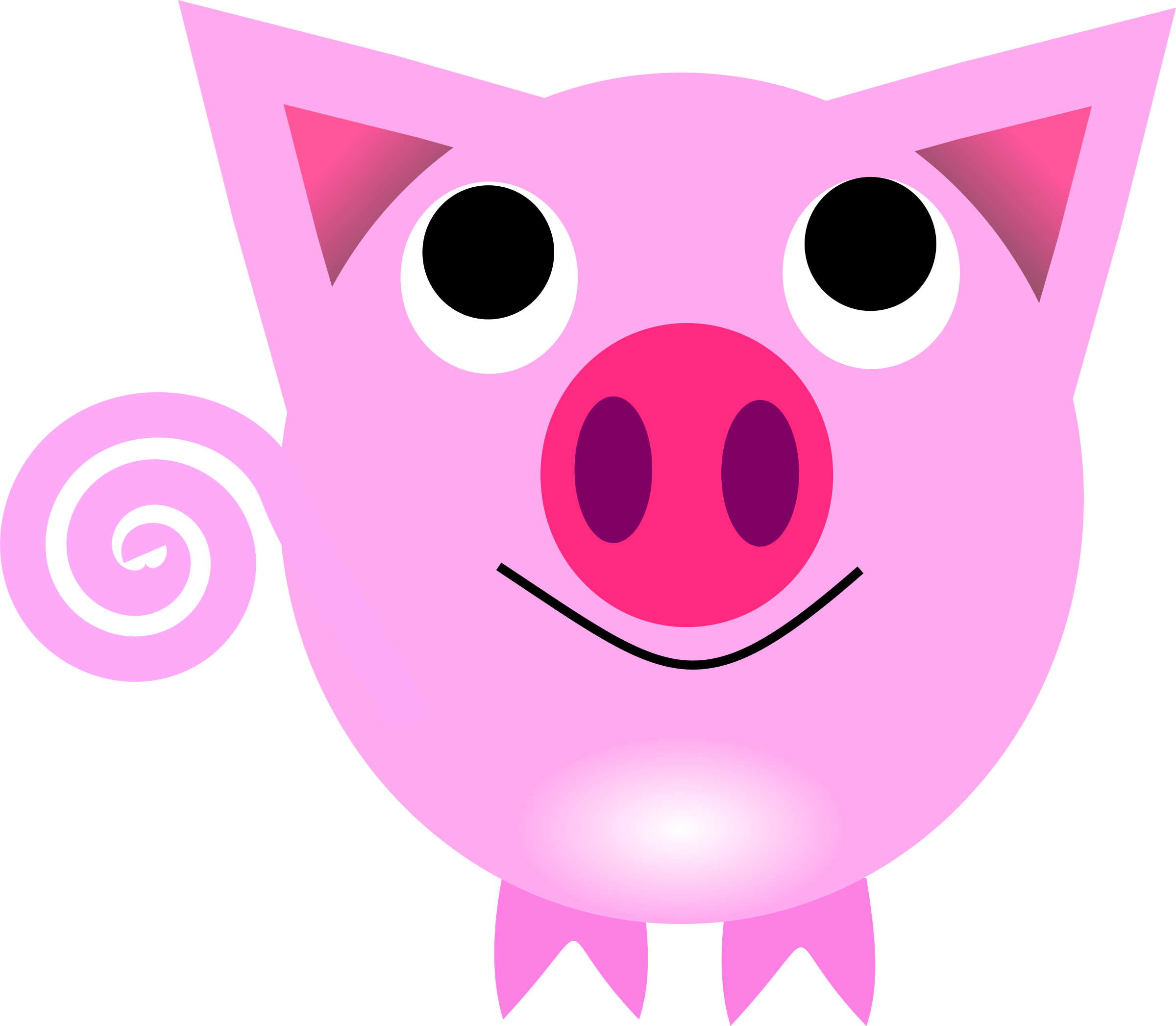 File Pig Clipart Svg Commons - Chinese New Year Pig (2400x2093)