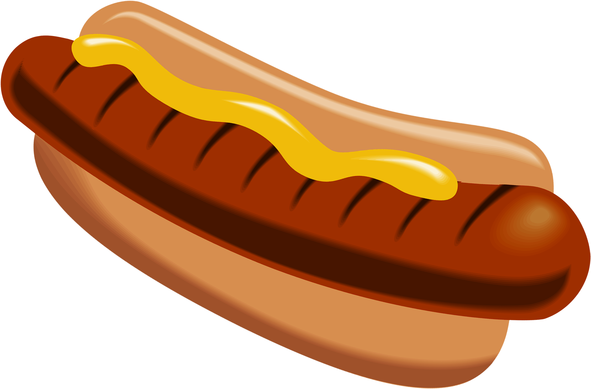 Hot Dog Clipart Transparent - Hot Dogs Hamburgers Clip Art (2320x1554)