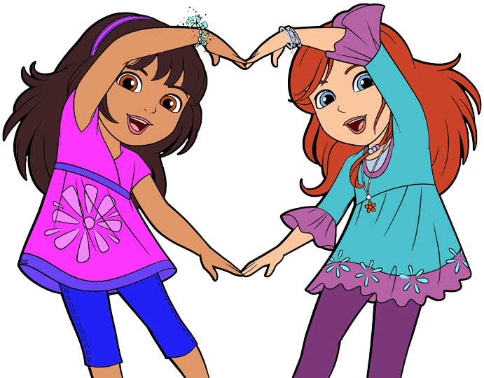 Dora And Friends Clipart Images Cartoon Clip Art - Dora And Friends Clipart (691x540)