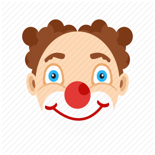 Cartoon Clown Face - Clown (512x512)