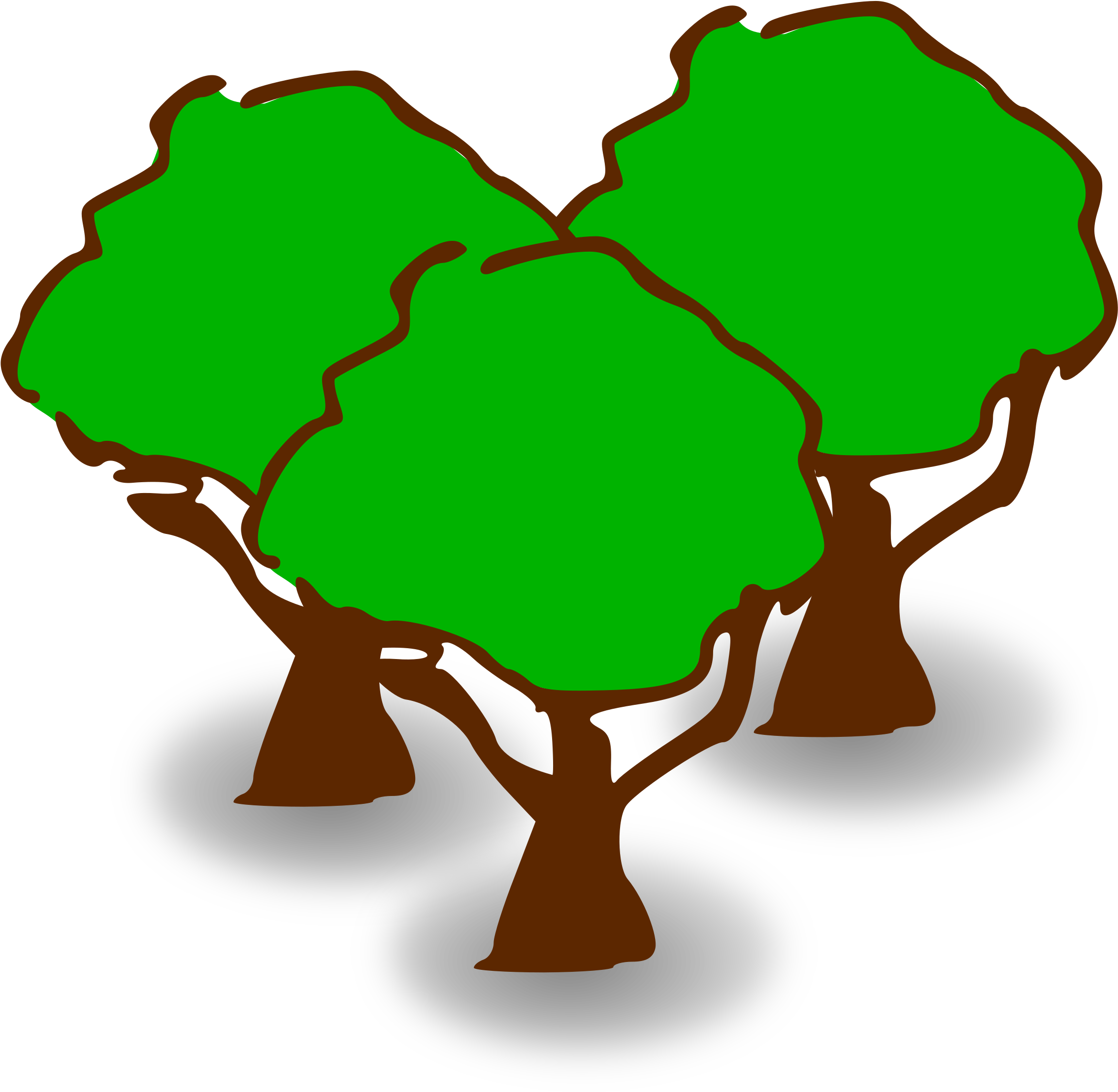 Clipart Heafy Forest - Forest Clipart (2400x2400)