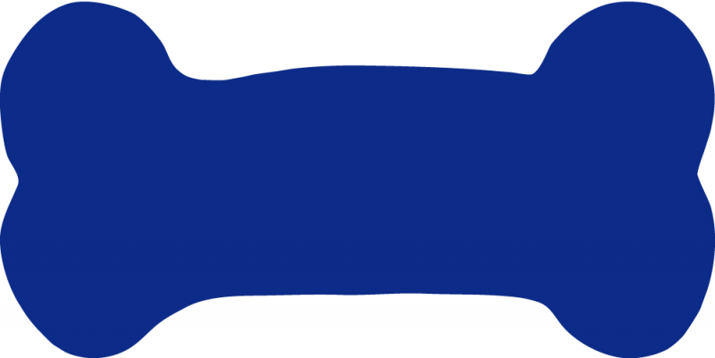 Dog Bone Chew Clip Art Images Free Clipart Image 3 - Blue Dog Bone Clipart (800x401)