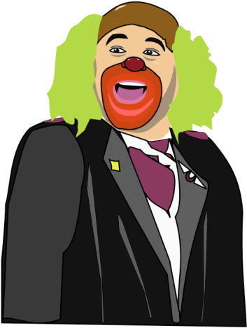 Image For Brozon The Clown People Clip Art - Clip Art (369x479)
