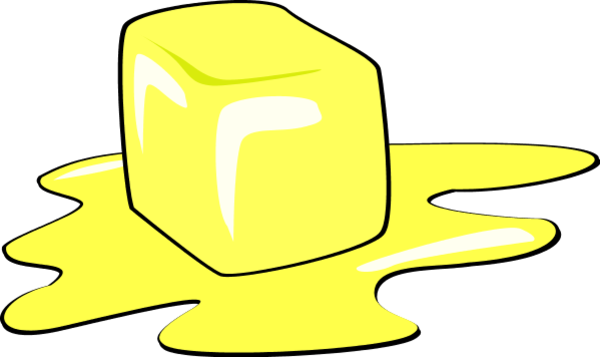 Melting Cliparts - Butter Melting Clip Art (600x357)