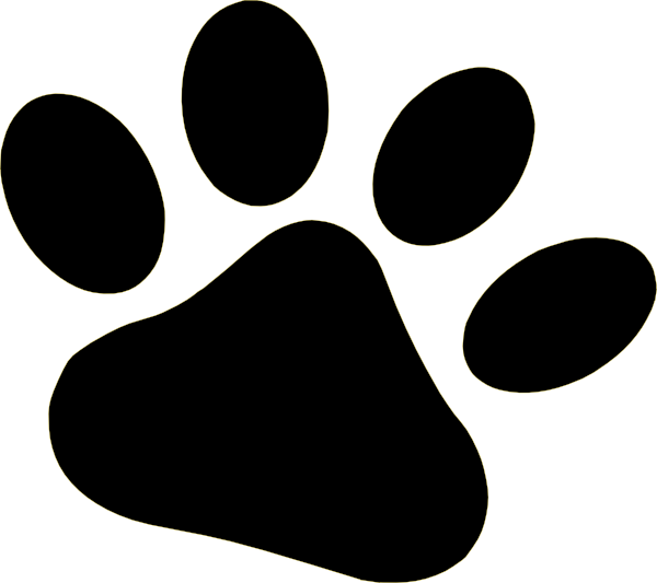 Dog - Paw - Clipart - Dog Paw Vector Png (600x533)