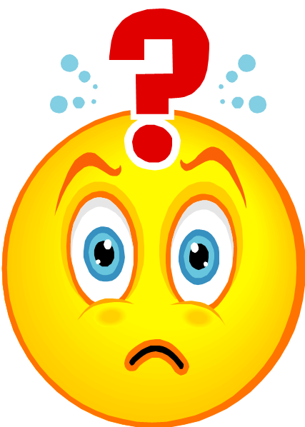Confused Smiley Face Clip Art Clipart - Question Mark Smiley Face (427x598)