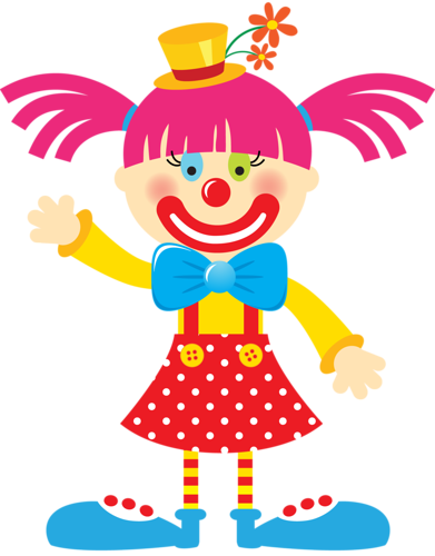 Album - Girl Clown Face Clipart (391x500)