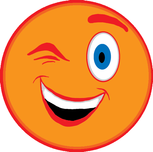 Pin Animated Smiley Face Clip Art - Cartoon Picture Of Wink (492x486)