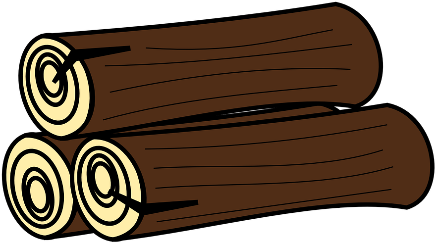 Wood Stem Tree Sawed Brown Forest - Wood Clipart (960x584)