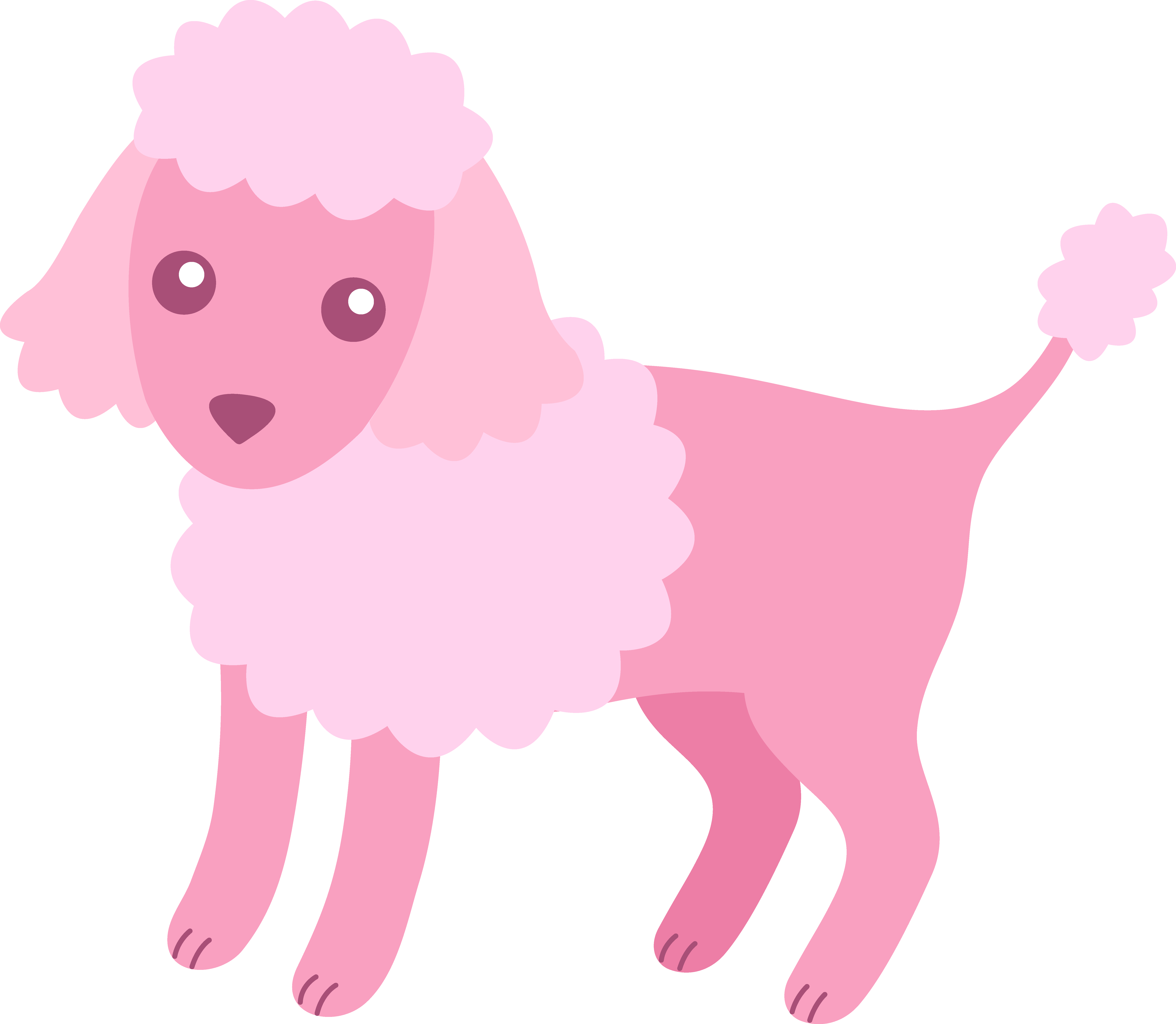 Free Poodle Clipart - Poodle Clipart Png (6798x5919)